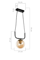 Modelight Terena Tekli Sarkıt Siyah thumbnail 4