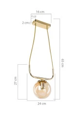 Modelight Terena Tekli Sarkıt Gold thumbnail 4