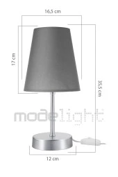 Modelight Turna Sarkıt-abajur Antrasit Salon-yatak-çocuk-oturma Odası Set thumbnail 5