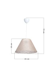 Modelight Tria Kumaş Sarkıt File Krem 35Cm thumbnail 4