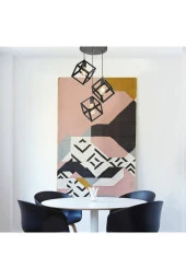 Modelight Unisex Siyah Agatha 3'lü Avize thumbnail 1