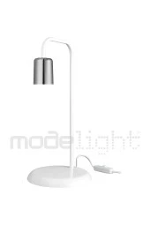 Modelight Tema Masa Lambası Beyaz-krom thumbnail 3