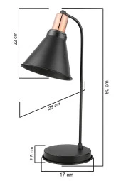 Modelight Porto Masa Lambası Siyah thumbnail 4