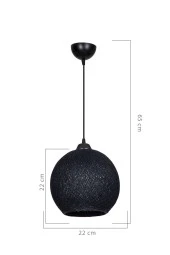 Modelight Yumak Tekli Sarkıt Siyah thumbnail 4