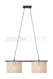 Modelight ZİGANA 2Lİ AVİZE CEVİZ-HASIR BEYAZ SALON-OTURMA-ÇOCUK-YEMEK-YATAK ODASI--ANTRE-MUTFAK - 2