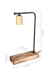 Modelight Vito Masa Lambası Siyah-gold - 5