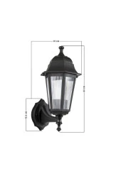 Modelight Optik Altıgen Aplik Siyah - 4