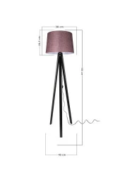 Modelight Deko Lambader Siyah Ayak / Gül Kurusu Şapka thumbnail 4