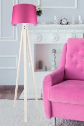 Modelight Deko Lambader Krem Ayak / Pembe Şapka thumbnail 1