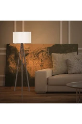 Modelight Piko Lambader Ceviz Ayak / Krem Şapka thumbnail 1