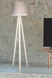 Modelight Krem Ayak Kum Şapka Deko Lambader thumbnail 1