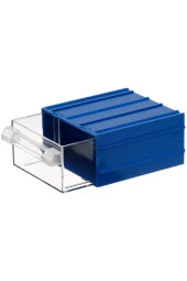 MANO Mk-20 Plastik Çekmeceli Kutu Mavi 100 mm X 140 mm X 52 mm thumbnail 2