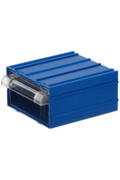 MANO Mk-20 Plastik Çekmeceli Kutu Mavi 100 mm X 140 mm X 52 mm thumbnail 3