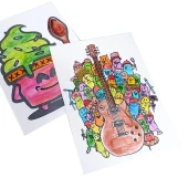 Ponart Boyama Kartı Seti - Sulu Boya Kalemi PHS-17 thumbnail 3