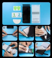 Galaxy Z Flip5 Premium Uyumlu Ön+Arka Body Şeffaf Ultra koruyucu Nano Jelatin thumbnail 3