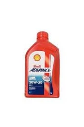 MOTOSİKLET MOTOR YAĞI  1 LT  SHELL 20W-50 4T ADVANCE 20W-50 thumbnail 1