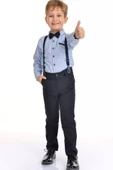 Papyonlu Gömlekli Erkek Çocuk Takım 4lü Set - 2