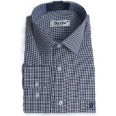 5116 Kazayağı Desenli Classic Gömlek - 1