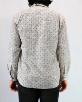 5203 Çiçek Desenli Klasik Gömlek - 6