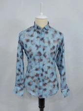 2581 Desenli Slim Fit Gömlek - 1