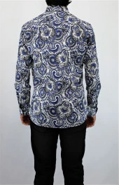 2480 Desenli Slim Fit Gömlek - 4