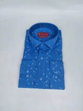 2446 Desenli Slim Fit Gömlek - 1