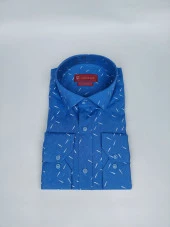 2446 Desenli Slim Fit Gömlek - 2