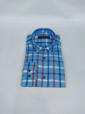 2614 Kareli Slim Fit Gömlek - 1