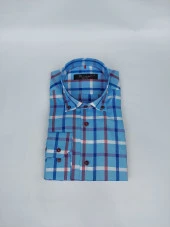 2614 Kareli Slim Fit Gömlek - 2