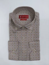 2417 Desenli Slim Fit Gömlek - 1