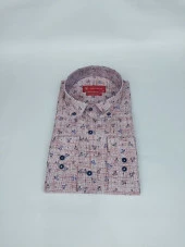 2484 Çiçek Desenli Slim Fit Gömlek thumbnail 1