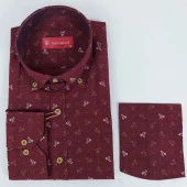 2490 Desenli Slim Fit Gömlek - 2