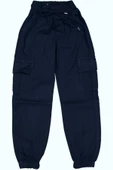 Erkek Çocuk Paça Ve Beli Lastikli Kanvas Pantolon BGL-ST03618 - 2
