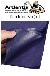 Mavi Karbon Kağıdı A4 5 Adet 21x29,7 cm Kopya Kağıdı Transfer Kağıdı Renkli Karbon Kağıdı - 2