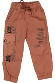 Erkek Çocuk Paça Ve Beli Lastikli Baskılı Pantolon BGL-ST03620 - 2