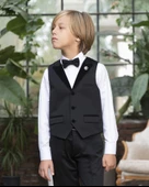 Erkek Çocuk Yelekli Takım Elbise - 1