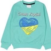 Kız Çocuk Kalp Baskılı Sweatshirt BGL-ST03634 - 1
