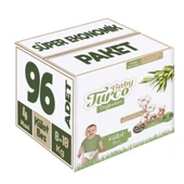 Baby Turco Külot Bebek Bezi Doğadan Beden:4 (8-18KG) Maxi 96 Adet Süper Ekonomik Pk thumbnail 1