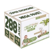 Baby Turco Külot Bebek Bezi Doğadan Beden:4 (8-18KG) Maxi 288 Adet Süper Ekonomik Mega Pk thumbnail 1