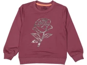 Kız Çocuk Mevsimlik Gül Baskılı Sweatshirt BGL-ST03645 - 5