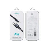 Joyroom S-1230N6 Mikro Hızlı Şarj ve Data Kablosu Örgü 3A 1.2M Siyah thumbnail 2