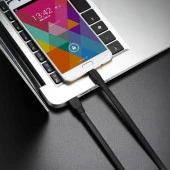 Joyroom S-L127 Titan Serisi TPE Mikro Şarj ve Data Kablosu 1.2m Siyah thumbnail 2