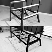 SERDEM-(ESTER)-2+1+1 BAHÇE BALKON MOBİLYASI KOLTUK GRİ thumbnail 3