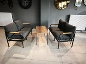 Serdemdizayn (eco) Serdem Sehpalı Bahçe Balkon Takımı 2+2+sehpa-antrasit - 1