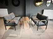 Serdemdizayn(eco) Serdem Sehpalı Bahçe Balkon Takımı 2+2+sehpa--gri - 2