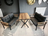 Serdemdizayn (KUQU)serdem 2+2+Masa Bahçe Balkon mobilya Takımı Antrasit thumbnail 1