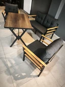 Serdemdizayn (KUQU)2-1-1-sehpa Bahçe Balkon Mobilya Takımı-antrasit thumbnail 2