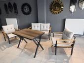 Serdemdizayn (KUQU)2-1-1-Masa Bahçe Balkon Mobilya Takımı-krem thumbnail 2