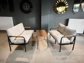 Serdemdizayn(eco) Serdem Sehpalı Bahçe Balkon Takımı 2+2+sehpa--krem thumbnail 2