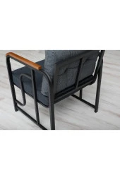 Serdemdizayn Serdem Sehpalı Bahçe Balkon Takımı 2+1+1 -lacivert Kazayağı - 3
